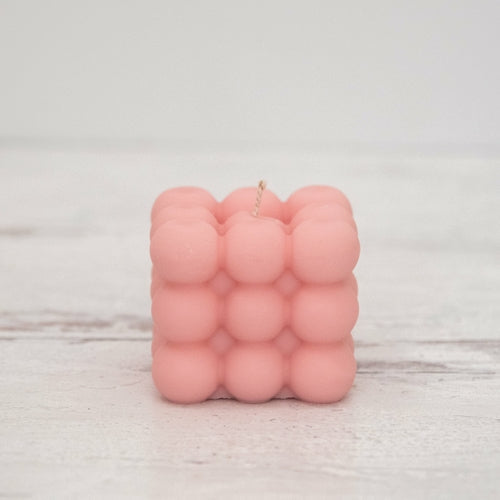Bubble Cube Soy Wax Candle — 6 Colours