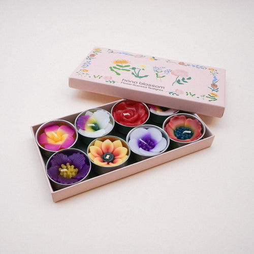Blushbeam 8 Assorted Tropical Flower Scented Tealights