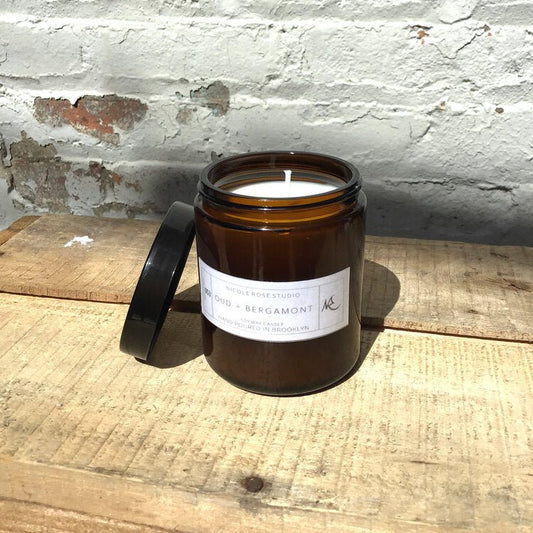 blushbeam Bergamot Scented Soy Wax Candle - Blushbeam.co.uk