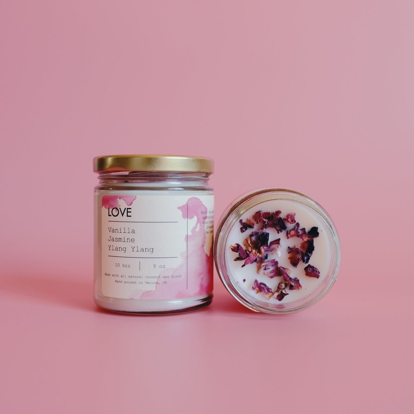 BLUSHBEAM Love Petals Soy Candle – 9oz - Blushbeam.co.uk