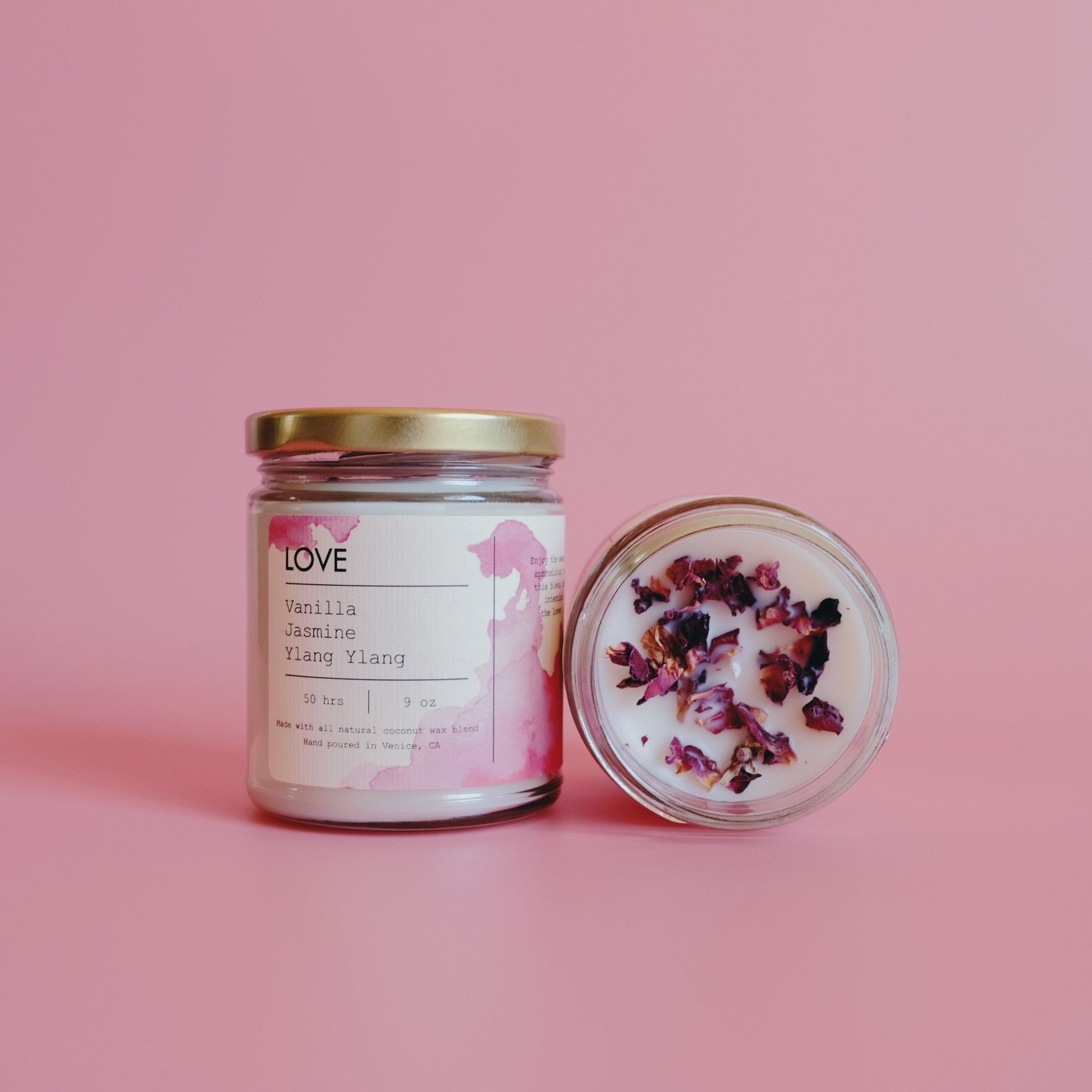 BLUSHBEAM Love Petals Soy Candle – 9oz - Blushbeam.co.uk