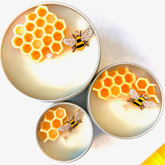 Blushbeam Milk & Honey Soy Candle – Artisan Scented Candle - Blushbeam.co.uk