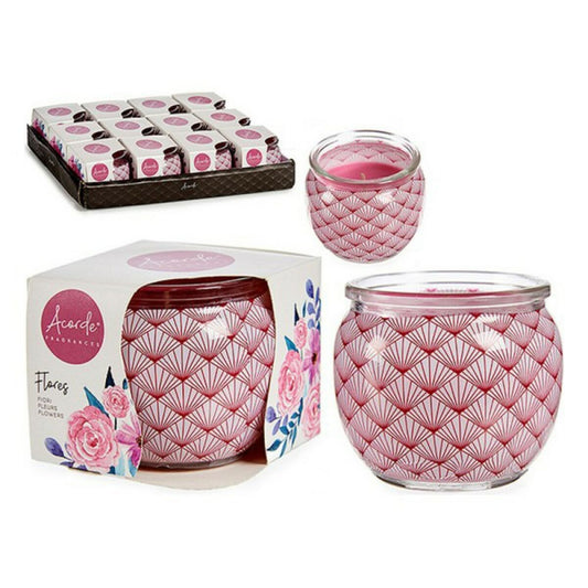 Blushbeam Red Scented Candle – Glass & Crystal, 20 - Hour Burn - Blushbeam.co.uk