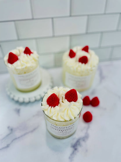 11oz Whipped Strawberry & Vanilla Soy Wax Candle by Blushbeam