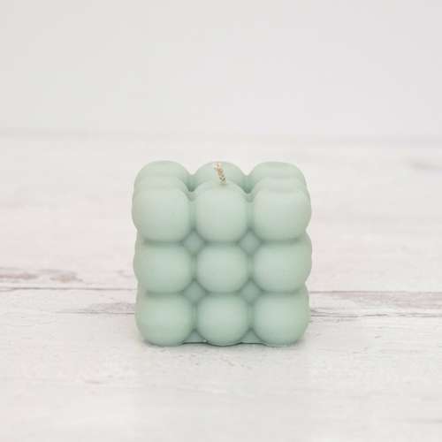 Bubble Cube Soy Wax Candle — 6 Colours