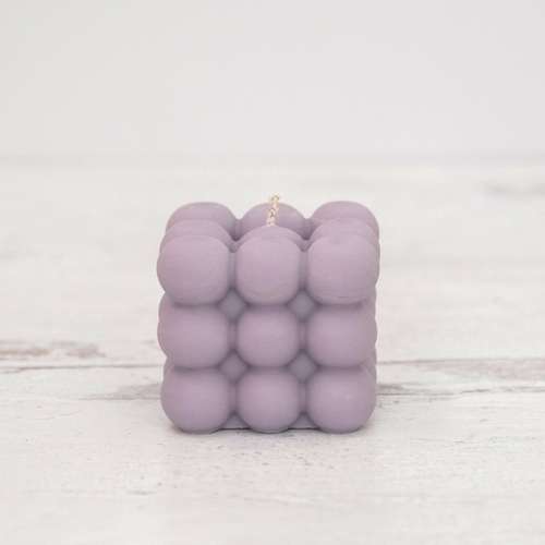 Bubble Cube Soy Wax Candle — 6 Colours