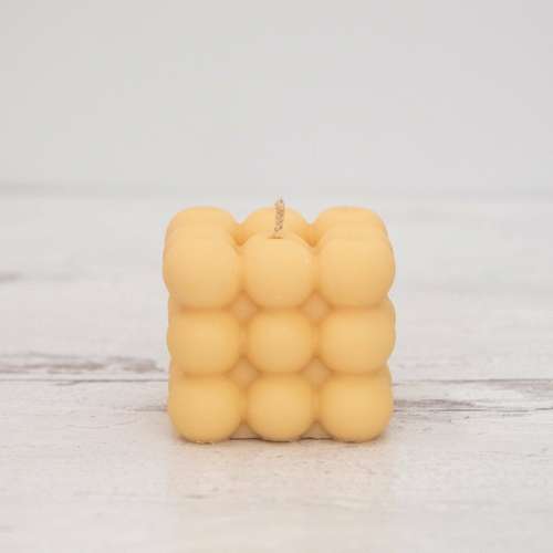 Bubble Cube Soy Wax Candle — 6 Colours